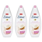 Ficha técnica e caractérísticas do produto Dove Leite de Coco Sabonete Líquido 250ml (Kit C/03)
