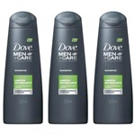 Ficha técnica e caractérísticas do produto Dove Limpeza Refrescante Shampoo Masculino 200ml (Kit C/03)