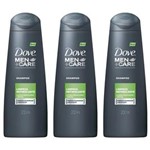 Ficha técnica e caractérísticas do produto Dove Limpeza Refrescante Shampoo Masculino 200ml - Kit com 03