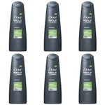 Ficha técnica e caractérísticas do produto Dove Limpeza Refrescante Shampoo Masculino 200ml - Kit com 06