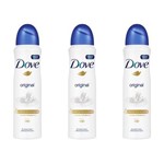 Ficha técnica e caractérísticas do produto Dove Original Desodorante Aerosol 89g (kit C/03)