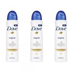 Ficha técnica e caractérísticas do produto Dove Original Desodorante Aerosol 89g (Kit C/03)