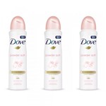 Ficha técnica e caractérísticas do produto Dove Powder Soft Desodorante Aerosol Feminino 89g (Kit C/03)