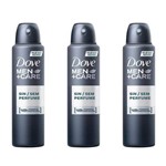 Dove S/ Perfume Desodorante Aerosol Masculino 89g (kit C/03)