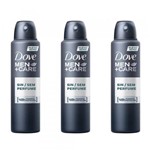 Ficha técnica e caractérísticas do produto Dove S/ Perfume Desodorante Aerosol Masculino 89g (Kit C/03)