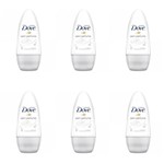 Ficha técnica e caractérísticas do produto Dove S/ Perfume Desodorante Rollon Feminino 50ml (Kit C/06)