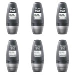 Ficha técnica e caractérísticas do produto Dove S/ Perfume Desodorante Rollon Masculino 50ml (Kit C/06)