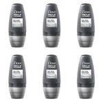 Ficha técnica e caractérísticas do produto Dove se Perfume Desodorante Rollon Masculino 50ml - Kit com 06