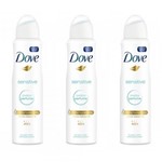 Ficha técnica e caractérísticas do produto Dove Sensitive Desodorante Aerosol Feminino 89g (Kit C/03)