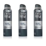 Ficha técnica e caractérísticas do produto Dove Silver Control Desodorante Aerosol Masculino 89g - Kit com 03