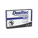 Doxitec 200 Mg - Antibiótico P/ Cães e Gatos 16 Comprimidos