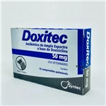 Ficha técnica e caractérísticas do produto Doxitec Antibiótico 50 Mg Comprimidos para Cães e Gatos - Syntec