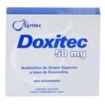 Ficha técnica e caractérísticas do produto Doxitec Syntec 50mg C/ 16 Comprimidos para Cães e Gatos