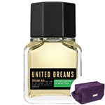 Ficha técnica e caractérísticas do produto Dream Big Man Benetton EDT - Perfume Masculino 60ml+Nécessaire Beleza na Web Plush Roxo com Alça
