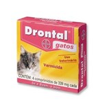 Ficha técnica e caractérísticas do produto Drontal Gatos com 04 Comprimidos