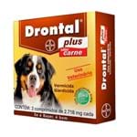 Ficha técnica e caractérísticas do produto Drontal Plus 2.718mg Carne Vermicida para Cães Uso Veterinário com 2 Comprimidos
