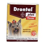 Ficha técnica e caractérísticas do produto Drontal Plus Carne Cães 10kg 2 Comp - Bayer (vermífugo Cães)