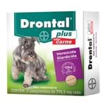 Ficha técnica e caractérísticas do produto Drontal Plus Carne Vermicida para Cães Uso Veterinário com 2 Comprimidos