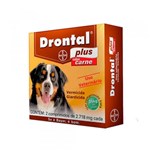 Ficha técnica e caractérísticas do produto Drontal Plus Sabor Carne para Cães (2 Comprimidos) 35kg - Bayer