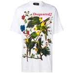 Ficha técnica e caractérísticas do produto Dsquared2 Camiseta com Estampa de Pássaros - BRANCO