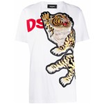 Ficha técnica e caractérísticas do produto Dsquared2 Camiseta com Estampa de Tigre - BRANCO