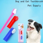 Ficha técnica e caractérísticas do produto Duas Cabeças Escova + Dedo Escova Set Cão E Gato Escova De Dentes (cor: Random)