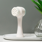 Ficha técnica e caractérísticas do produto Dupla face manual 3D Silicone profunda limpeza rosto escova de limpeza da escova