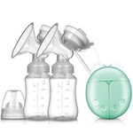Ficha técnica e caractérísticas do produto BLU Duplo Chefes elétrica mama poderosas bombas USB Suckers leite materno elétrica para a alimentação do bebê Edible products