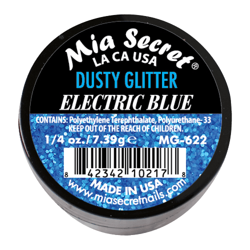 Ficha técnica e caractérísticas do produto Dusty Glitter| Electric Blue | 7.39 Gr | Mia Secret