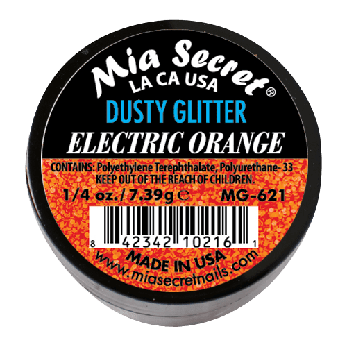 Ficha técnica e caractérísticas do produto Dusty Glitter | Electric Orange | 7.39 Gr | Mia Secret