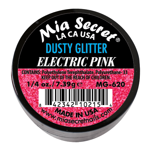 Ficha técnica e caractérísticas do produto Dusty Glitter | Electric Pink | 7.39 Gr | Mia Secret
