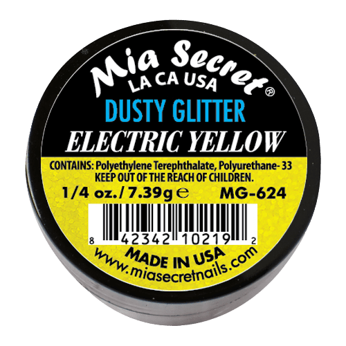 Ficha técnica e caractérísticas do produto Dusty Glitter | Electric Yellow | 7.39 Gr | Mia Secret