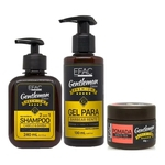 Ficha técnica e caractérísticas do produto Efac Gentleman Shampoo 240ml + Gel 130ml + Pomada efeito Teia 50g