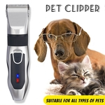 Ficha técnica e caractérísticas do produto Electric Pet Dog Cat Animal Hair Clipper Shaver Aparador de barba sem fio Kits