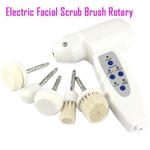 Ficha técnica e caractérísticas do produto Elétrico facial esfoliante de limpeza escova escovas face care Rotary massageador escova facial