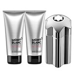 Ficha técnica e caractérísticas do produto Emblem Intense Mont Blanc - Masculino - Eau de Toilette - Perfume + Pós Barba + Gel de Banho - Kit