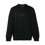 Ficha técnica e caractérísticas do produto Emporio Armani Logo Embroidered Sweatshirt - Preto