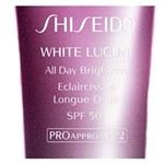 Ficha técnica e caractérísticas do produto Emulsão Hidratante Clareadora Shiseido - White Lucent All Day Brightener SPF 50+ PA ++++ - 50g