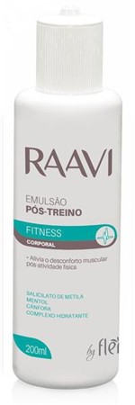 Ficha técnica e caractérísticas do produto Emulsao Hidratante Fitness Raavi Pos Treino 200ml