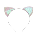 Ficha técnica e caractérísticas do produto Encantadoras Sequins orelha de gato Crianças das meninas do miúdo Headband Hair Style Decor Acessórios