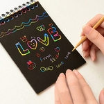 Ficha técnica e caractérísticas do produto Engraçado DIY Doodling Pen Scratch Painting Book Crianças Brinquedo Educativo Para Crianças