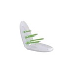 Ficha técnica e caractérísticas do produto Escorredor de Mamadeira Premium Hold & Fold - Verde/Branco