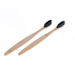 Ficha técnica e caractérísticas do produto Escova Adulto Meio Ambiente-friendly Madeira Escova de bambu escova macia fibra de bambu punho de madeira Tooth