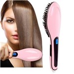 Ficha técnica e caractérísticas do produto Escova Alisadora Fast Hair Straightener Rosa - BIVOLT