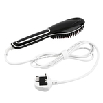 Ficha técnica e caractérísticas do produto Escova cabelo Ferro el¨¦trico Straightener pente LCD Cabelo Auto Massager UK plug