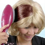 Ficha técnica e caractérísticas do produto Escova coloração de cabelo elétrica Dye pentear o cabelo para senhoras Hair Styling Combs
