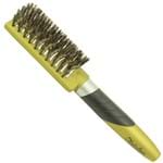 Escova de Cabelo Vanguarda Escova Fidalga para Mega Hair Cerdas Mistas Dourada
