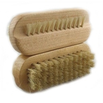 Ficha técnica e caractérísticas do produto Escova de cerdas de madeira elíptico lavagem das mãos de unhas unha Manicure escova de limpeza