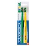Escova de Dente Curaprox Ultra Soft Duo CS5460d Verde e Amarelo 2un