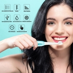 Ficha técnica e caractérísticas do produto Escova de Dente Eletrica USB Refil Recarregavel Saude Dental Azul